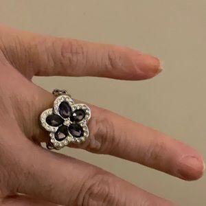 Purple Flower Ring